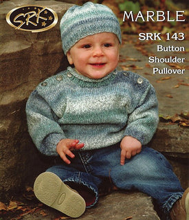SRK 143 Button Shoulder Pullover with Hat