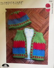 Load image into Gallery viewer, Plymouth Pattern  #P292 – Child’s 3 Color Vest and Hats